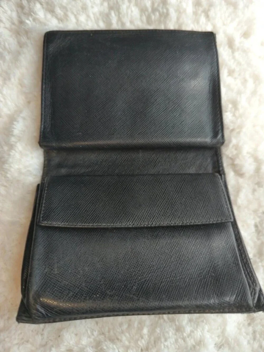 Prada authentic mens or womens nylon and leather wallet